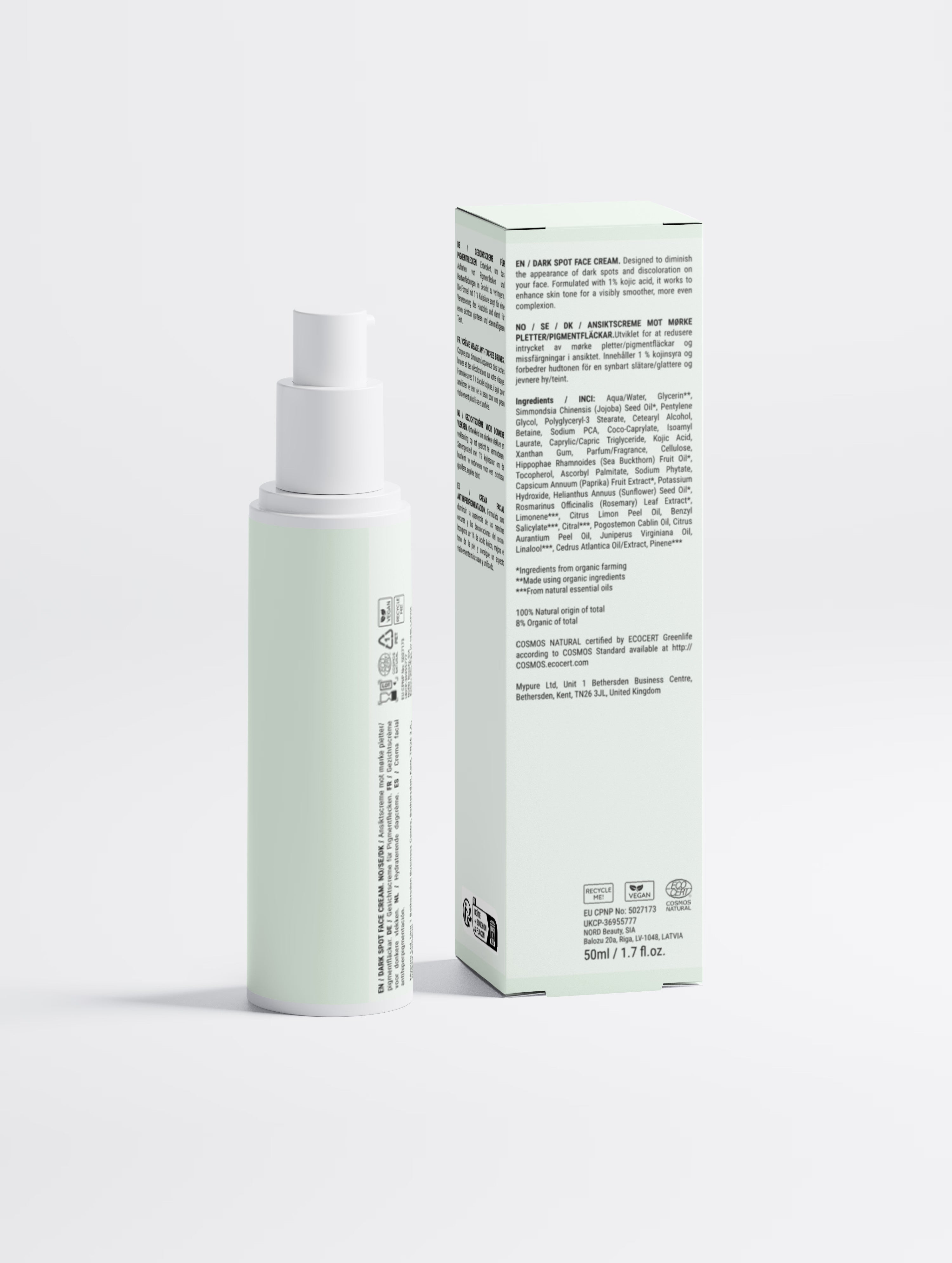 Dark Spot Face Cream with Kojic Acid